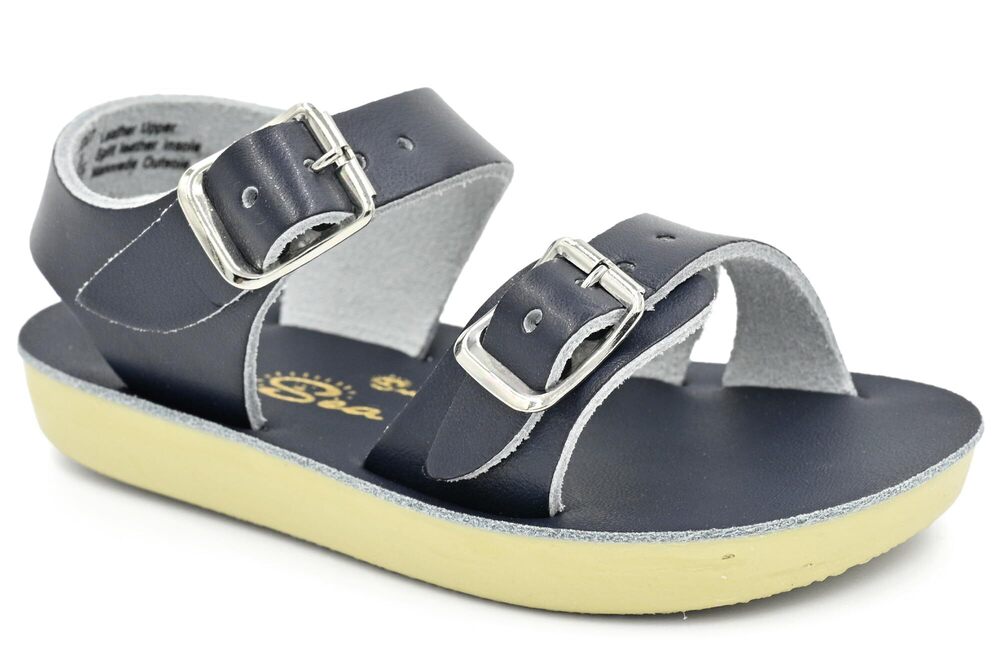 SALT WATER SANDALS SUN-SAN SEA WEE, NAVY, SIZE INFANT 4